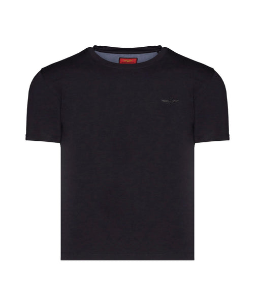 Basic stretch jersey t-shirt with eagle